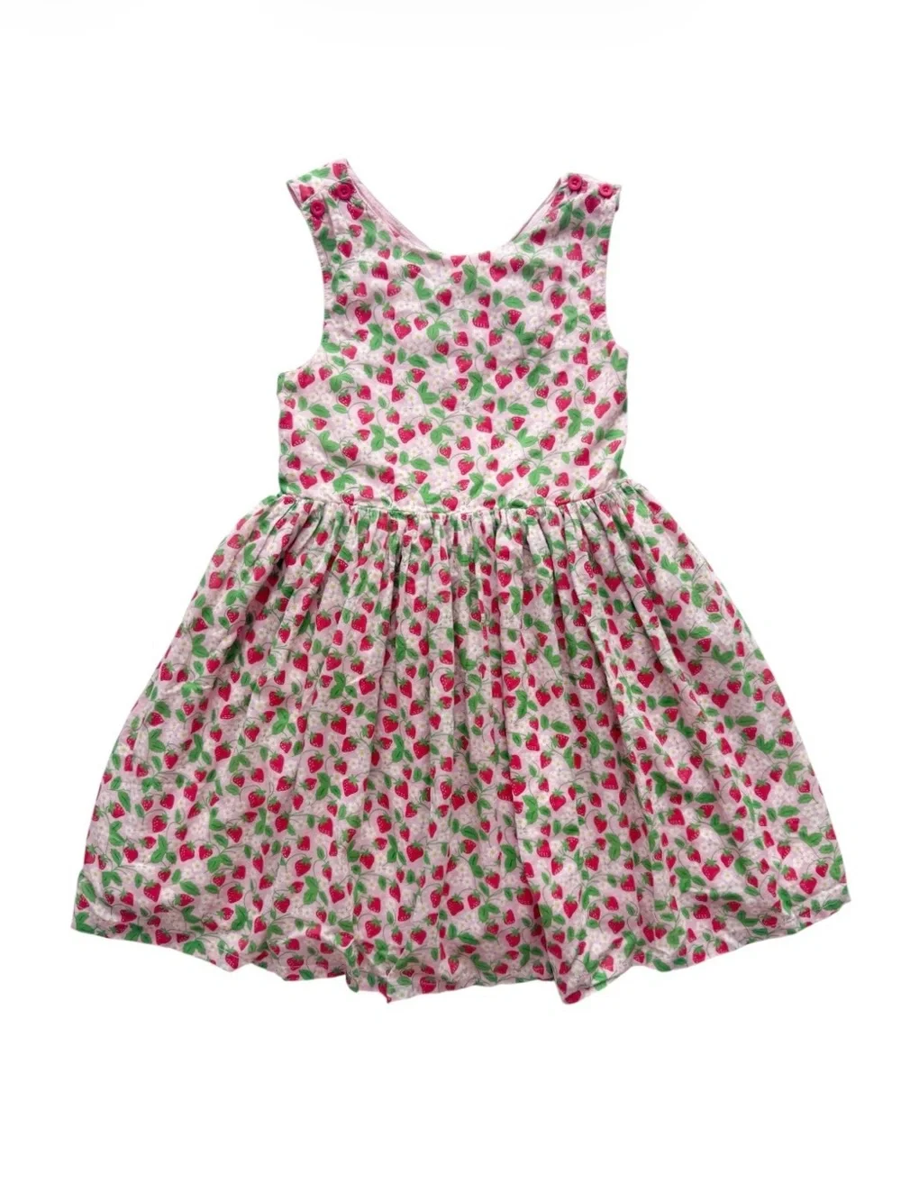 Mini Boden Strawberry Pinafore Dress size 8/9